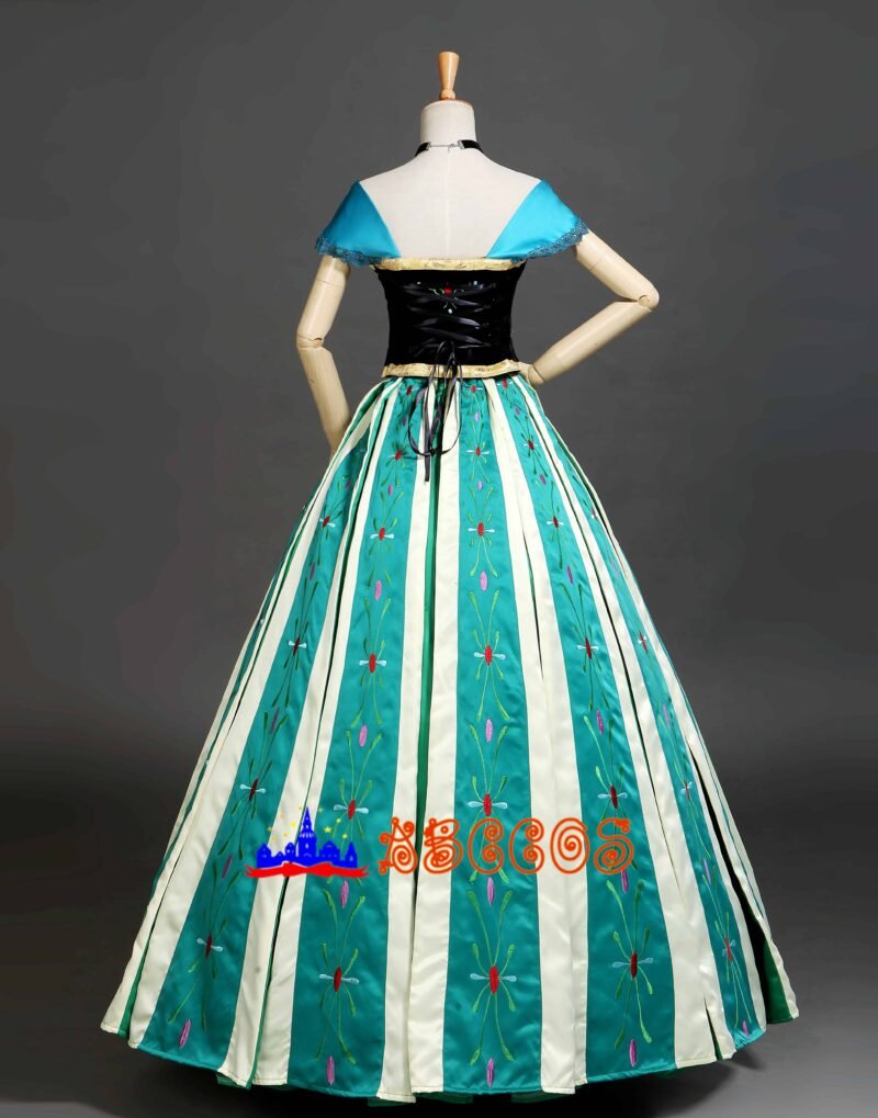 Frozen Princess Anna Embroidered style cosplay costume Frozen Princess Anna Embroidered style cosplay costume