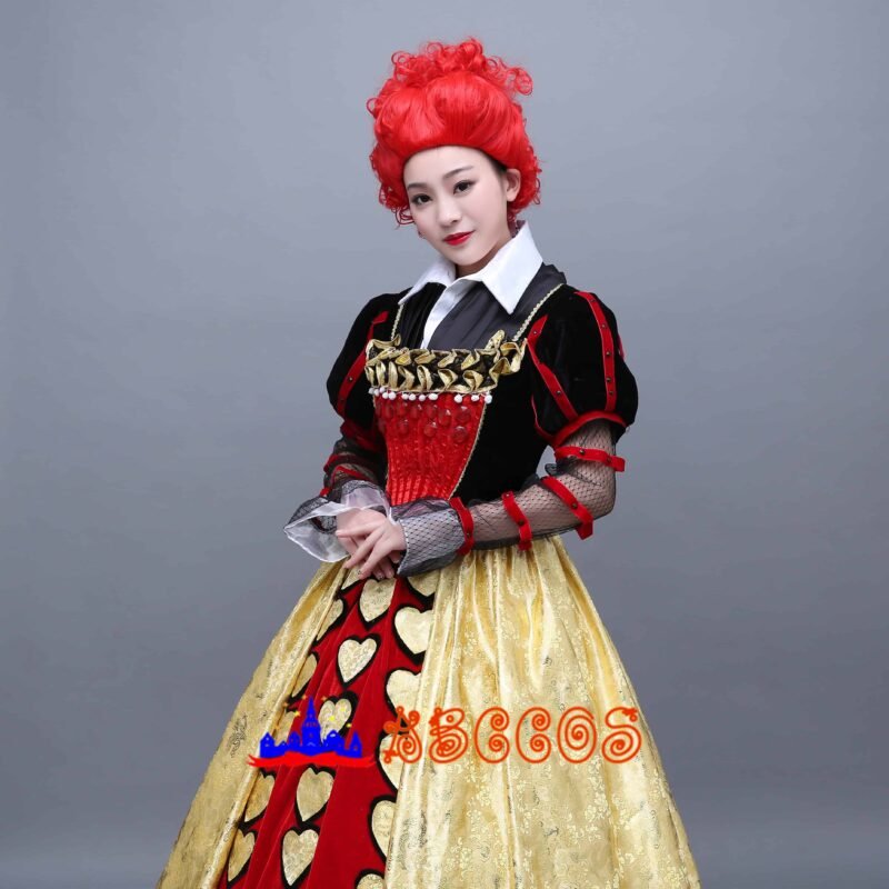 Alice's Adventures in Wonderland /Alice in Wonderland Red Queen /The Queen of Hearts cosplay costume