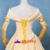 Disney Beauty and the Beast Belle yellow princess dress cosplay costume