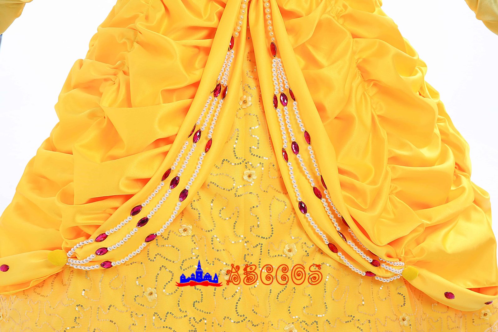 Disney Beauty and the Beast Belle yellow princess dress cosplay costume-ABCcosplay Disney Beauty and the Beast Belle yellow princess dress cosplay costume-ABCcosplay