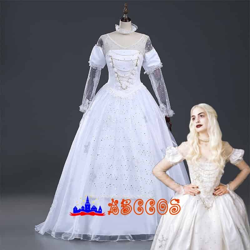 Alice's Adventures in Wonderland /Alice in Wonderland The White Queen/Mirana cosplay costume Alice's Adventures in Wonderland /Alice in Wonderland The White Queen/Mirana cosplay costume