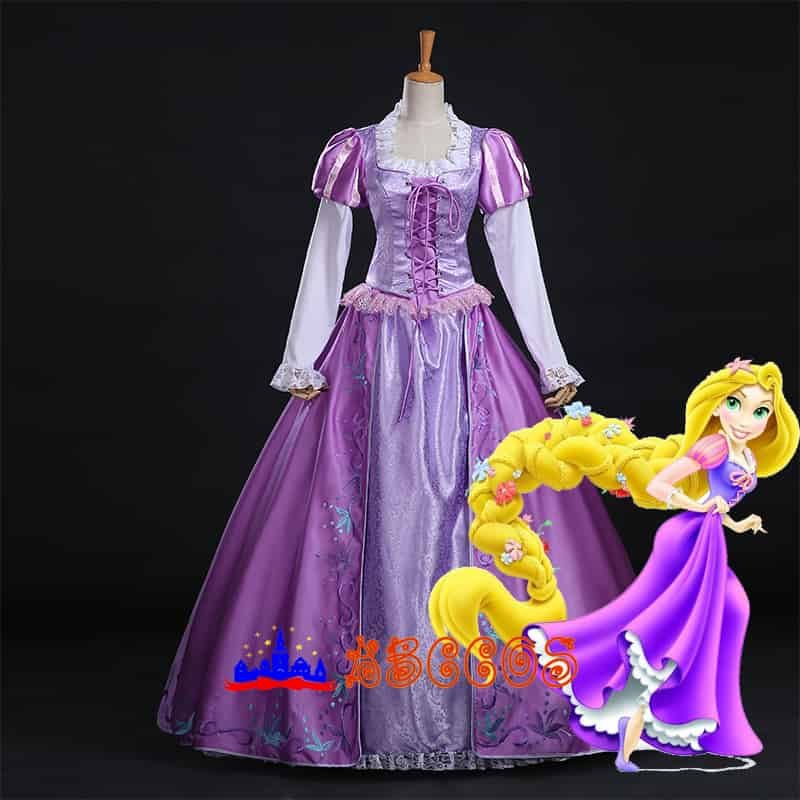 Disney Tangled Rapunzel Princess Rapunzel cosplay costume