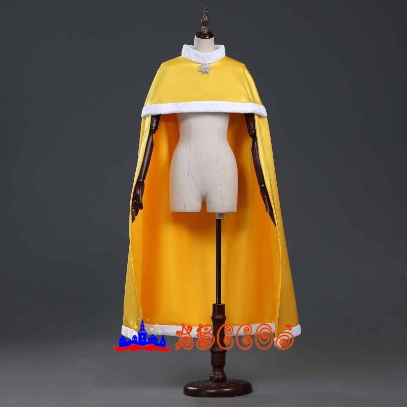 Disney Beauty and the Beast Belle yellow princess dress cosplay costume