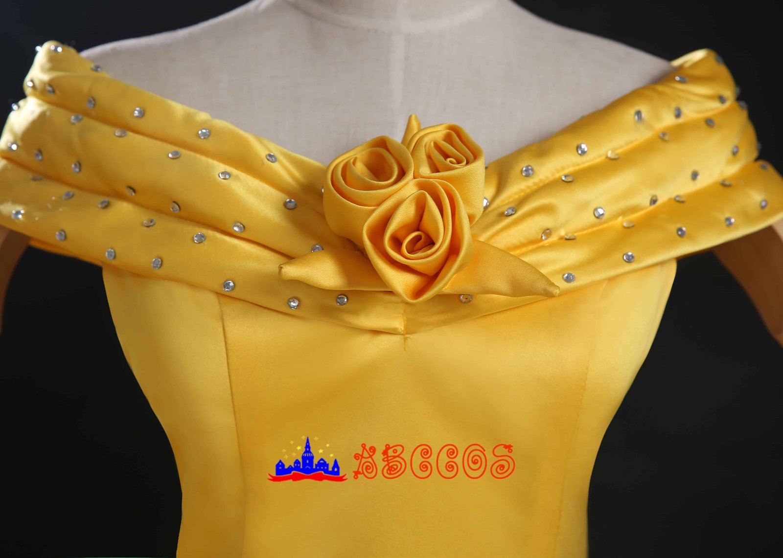 Disney Beauty and the Beast Belle yellow princess dress cosplay costume-ABCcosplay Disney Beauty and the Beast Belle yellow princess dress cosplay costume-ABCcosplay