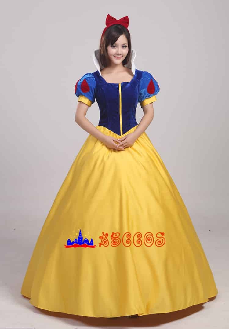 Disney Snow White and the Seven Dwarfs snow white princess dress cosplay costume