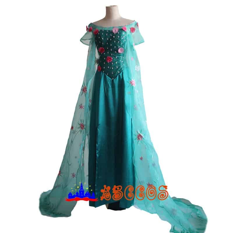 Frozen Fever Princess Elsa cosplay costume