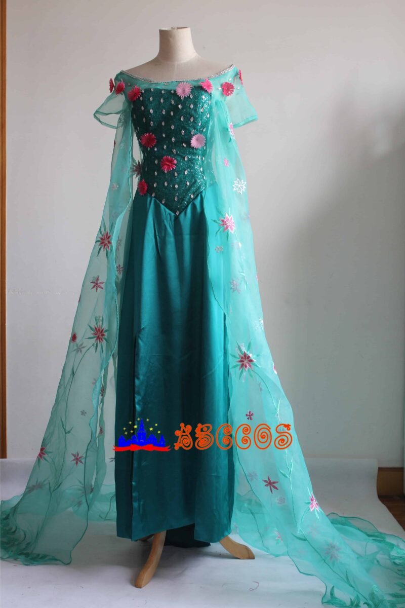 Frozen Fever Princess Elsa cosplay costume