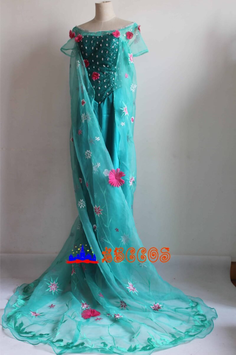 Frozen Fever Princess Elsa cosplay costume