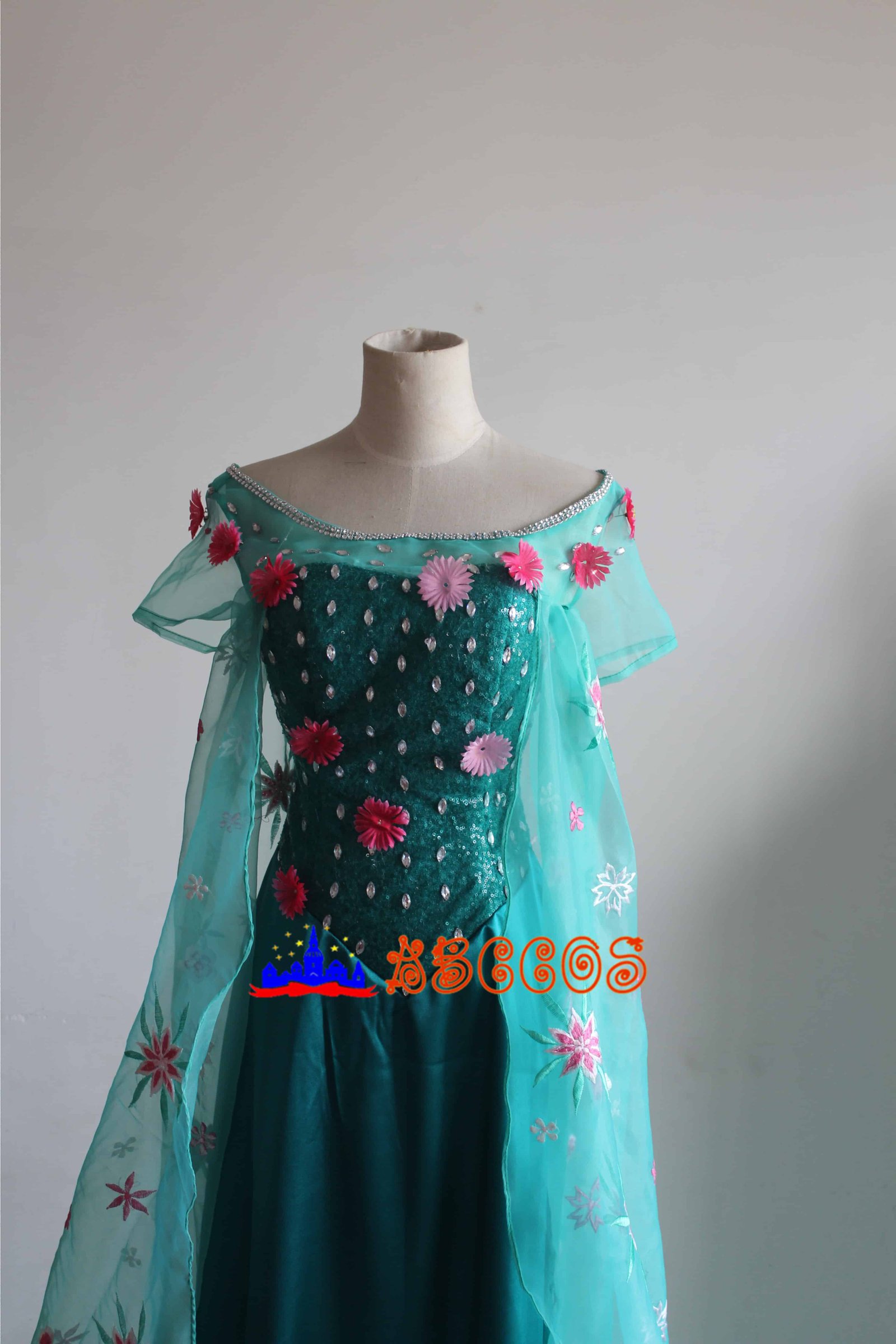 Frozen Fever Princess Elsa cosplay costume-ABCcosplay Frozen Fever Princess Elsa cosplay costume-ABCcosplay