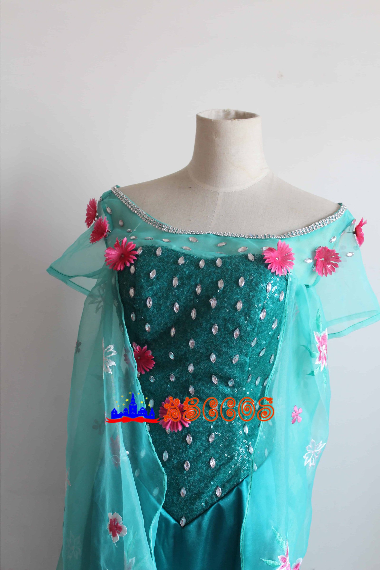 Frozen Fever Princess Elsa cosplay costume-ABCcosplay Frozen Fever Princess Elsa cosplay costume-ABCcosplay