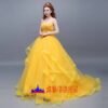 Disney Beauty and the Beast Belle princess dress cosplay costume