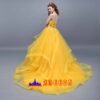 Disney Beauty and the Beast Belle princess dress cosplay costume