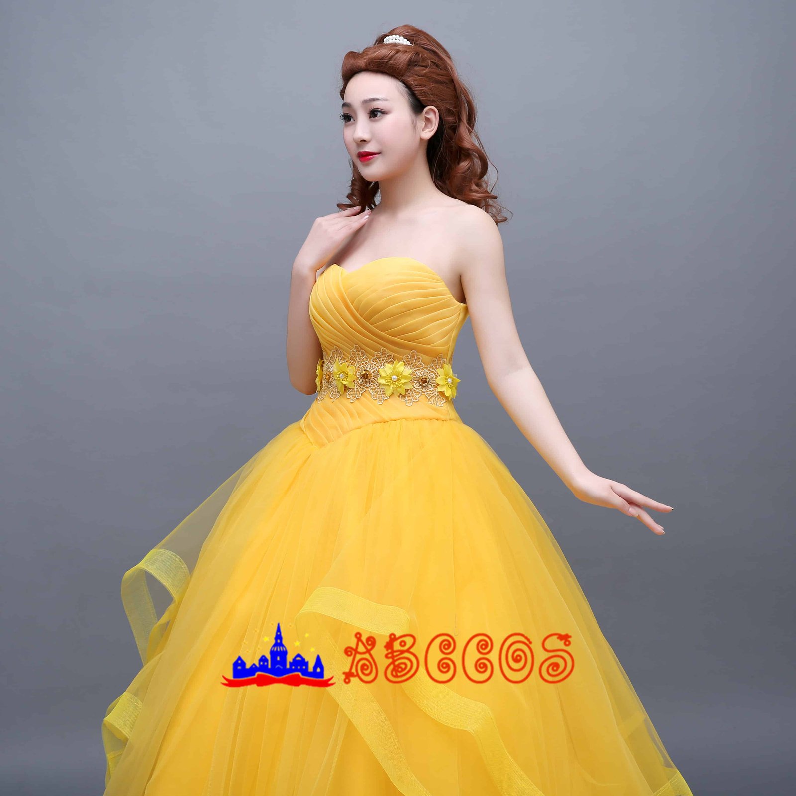 Disney Beauty and the Beast Belle princess dress cosplay costume-ABCcosplay Disney Beauty and the Beast Belle princess dress cosplay costume-ABCcosplay