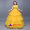Disney Beauty and the Beast Belle princess dress cosplay costume