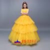 Disney Beauty and the Beast Belle princess dress cosplay costume