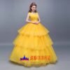 Disney Beauty and the Beast Belle princess dress cosplay costume
