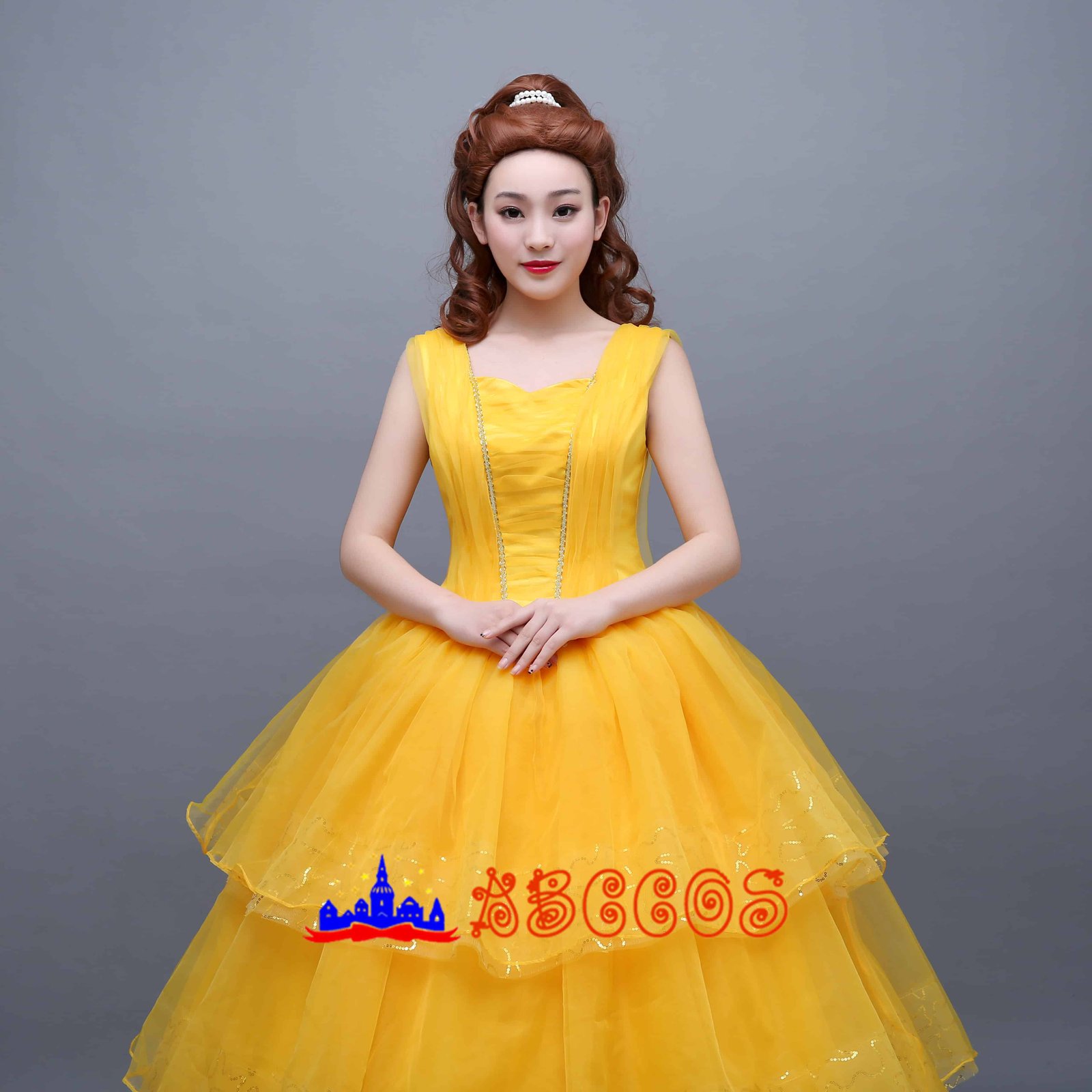 Disney Beauty and the Beast Belle princess dress cosplay costume-ABCcosplay Disney Beauty and the Beast Belle princess dress cosplay costume-ABCcosplay