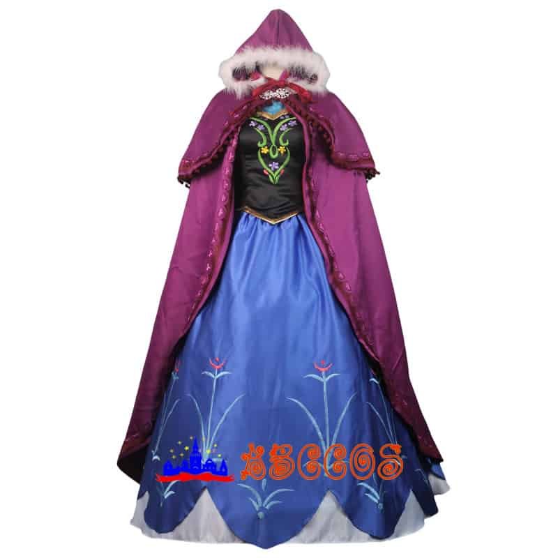 Disney Frozen Anna cosplay costume Disney Frozen Anna cosplay costume
