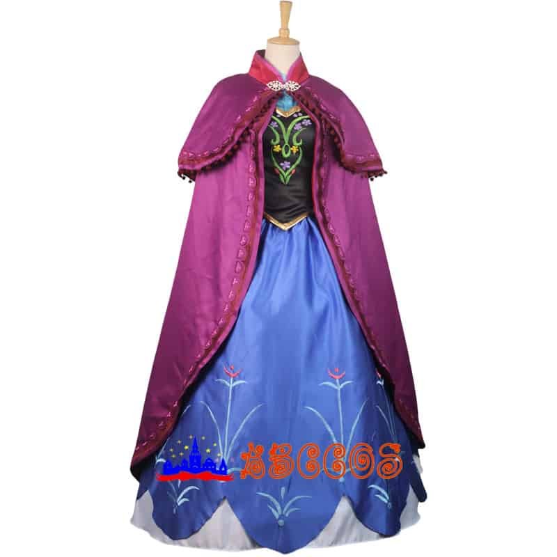 Disney Frozen Anna cosplay costume Disney Frozen Anna cosplay costume