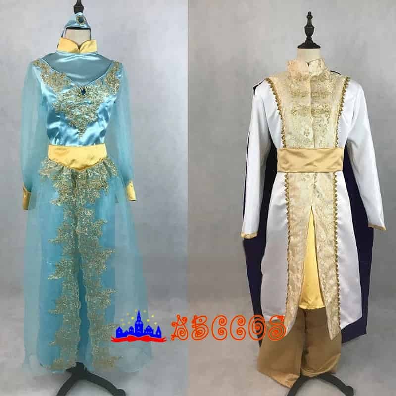 Aladdin prince princess jasmine cosplay costume