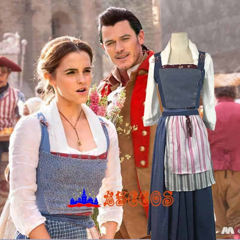 Disney Beauty and the Beast Belle maid costume cosplay costume