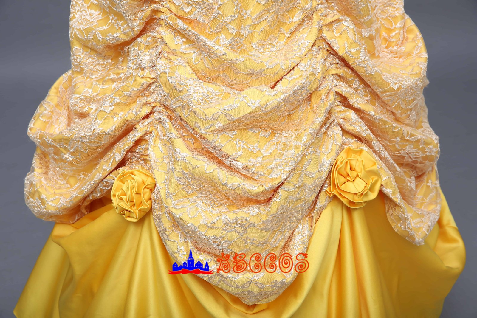 Disney Beauty and the Beast Belle yellow princess dress cosplay costume-ABCcosplay Disney Beauty and the Beast Belle yellow princess dress cosplay costume-ABCcosplay