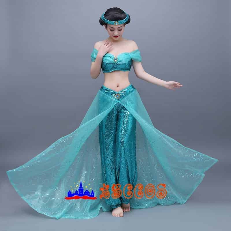 Aladdin princess jasmine cosplay costume