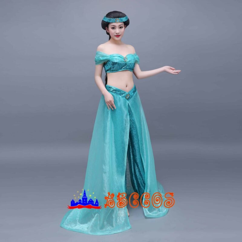Aladdin princess jasmine cosplay costume