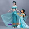 Aladdin princess jasmine cosplay costume