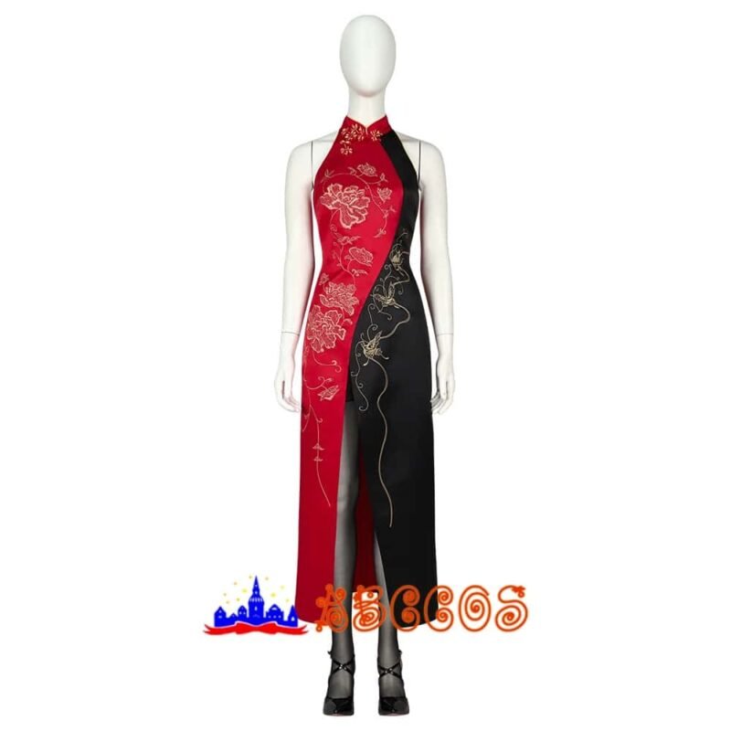 Resident Evil 4 Remake Ada Wong cheongsam cosplay costume Resident Evil 4 Remake Ada Wong cheongsam cosplay costume