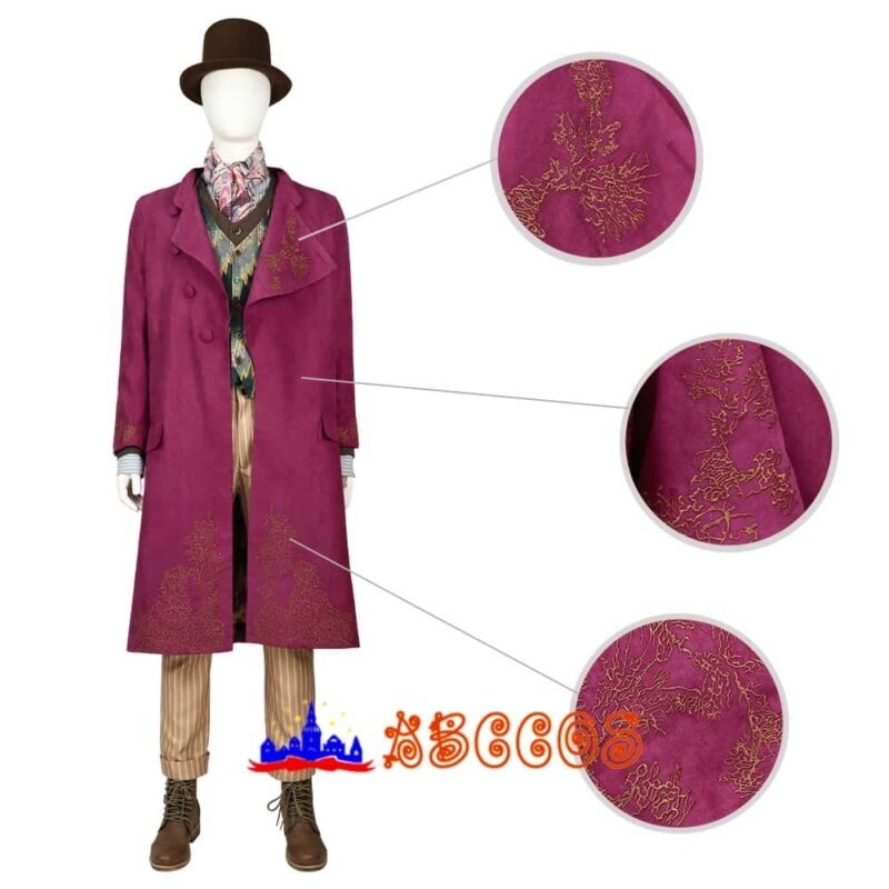 Wonka Charlie and the Chocolate Factory Willy Wonka cosplay costume Wonka Charlie and the Chocolate Factory Willy Wonka cosplay costume