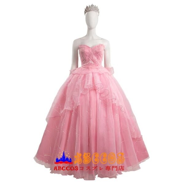 Wicked: Part I Madame morrible Galinda Upland/Glinda Pink wedding dress cosplay costume Wicked: Part I Madame morrible Galinda Upland/Glinda Pink wedding dress cosplay costume