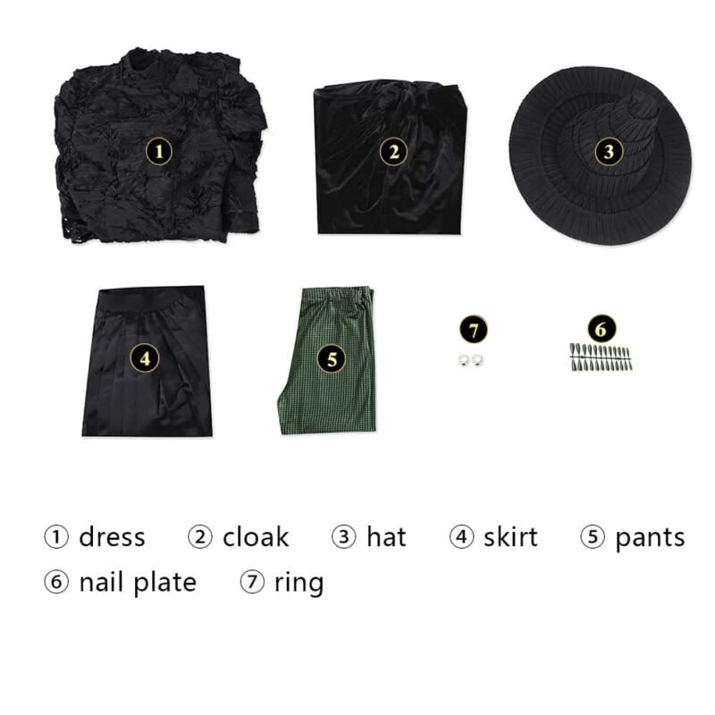 Wicked Part One Madame morrible Elphaba Thropp cosplay costume Wicked Part One Madame morrible Elphaba Thropp cosplay costume