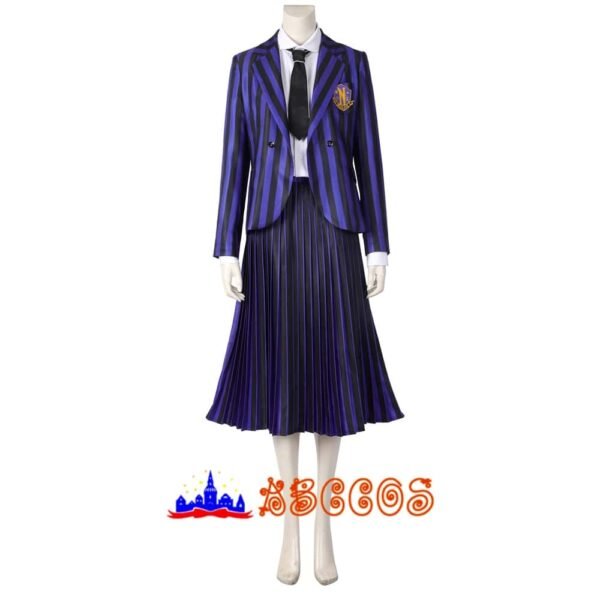 Wednesday The Addams Family Nevermore Academy uniform Enid Sinclair Bianca Barclay cosplay costume