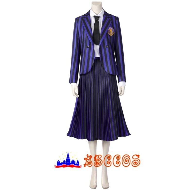 Wednesday The Addams Family Nevermore Academy uniform Enid Sinclair Bianca Barclay cosplay costume
