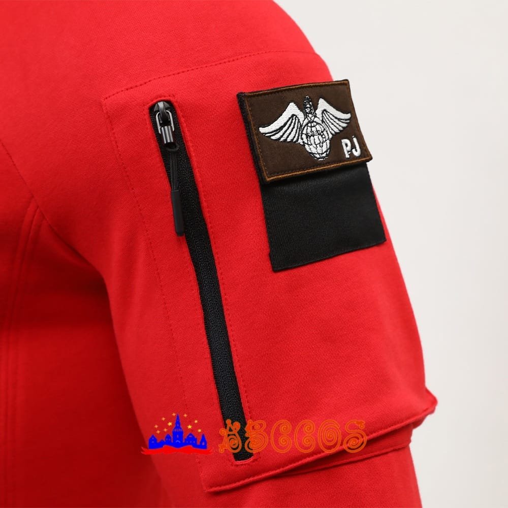 Captain America 4 Captain America: Brave New World Red T-shirt cosplay costume-ABCcosplay Captain America 4 Captain America: Brave New World Red T-shirt cosplay costume-ABCcosplay