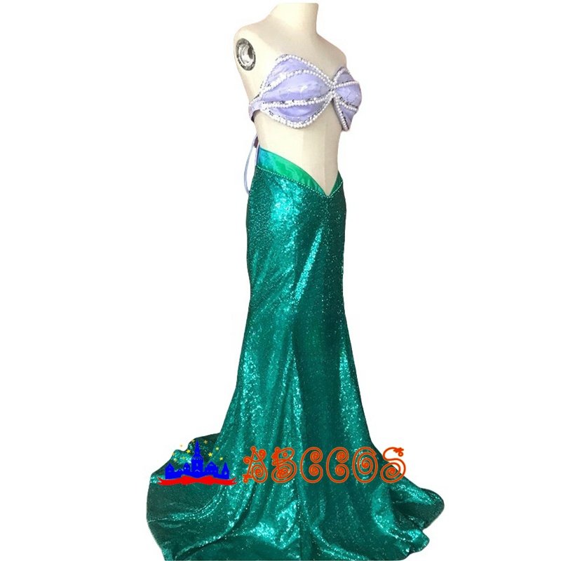 Disney The Little Mermaid Ariel princess dress cosplay costume