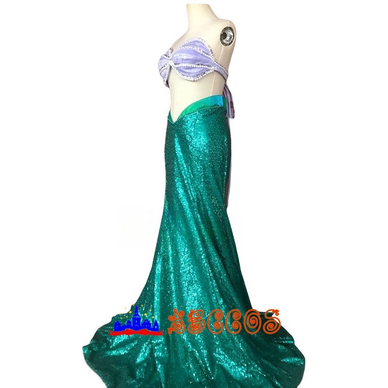 Disney The Little Mermaid Ariel princess dress cosplay costume