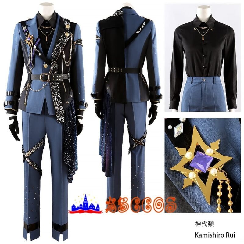 Ensemble Stars!/!! Project Sekai Colorful Stage! feat. Hatsune Miku Morisawa chiaki/KAITO/Shinonome Akito/Kagamine Len/Sena Izumi/Sazanami Jun/Sakasaki Natsume/Aoyagi Toya/Kamishiro Rui/Tenma Tsukasa cosplay costume Ensemble Stars!/!! Project Sekai Colorful Stage! feat. Hatsune Miku Morisawa chiaki/KAITO/Shinonome Akito/Kagamine Len/Sena Izumi/Sazanami Jun/Sakasaki Natsume/Aoyagi Toya/Kamishiro Rui/Tenma Tsukasa cosplay costume