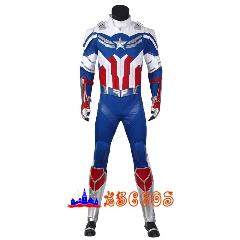 The Falcon and the Winter Soldier Sam Wilson new Captain america cosplay costume