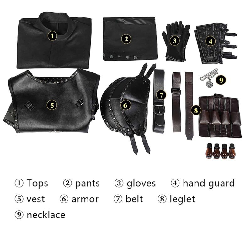 The Witcher Season 2 Geralt of Rivia Geralt cosplay costume The Witcher Season 2 Geralt of Rivia Geralt cosplay costume