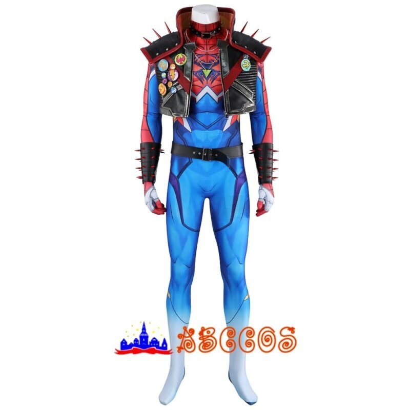 Marvel Rivals Spider punk 2099 cosplay costume Marvel Rivals Spider punk 2099 cosplay costume
