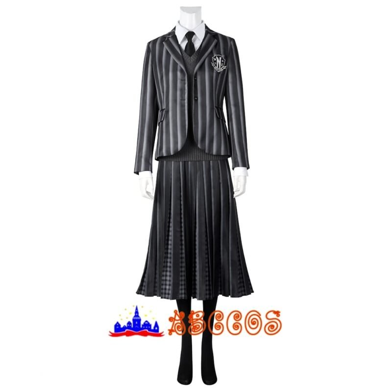 Wednesday2 The Addams Family Wednesday Addams Nevermore Academy uniform cosplay costume