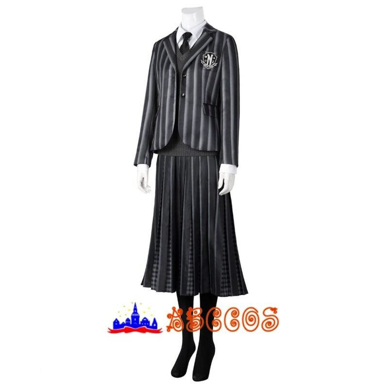 Wednesday2 The Addams Family Wednesday Addams Nevermore Academy uniform cosplay costume