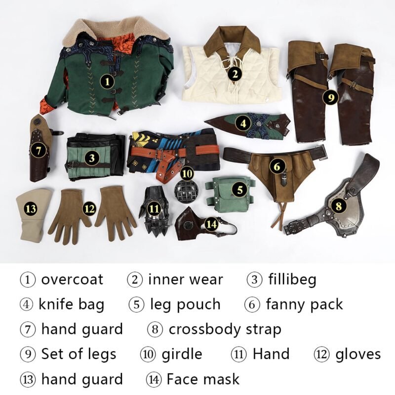 MONSTER HUNTER WILDS Hope Armor(Female version)cosplay costume（Excluding weapons）