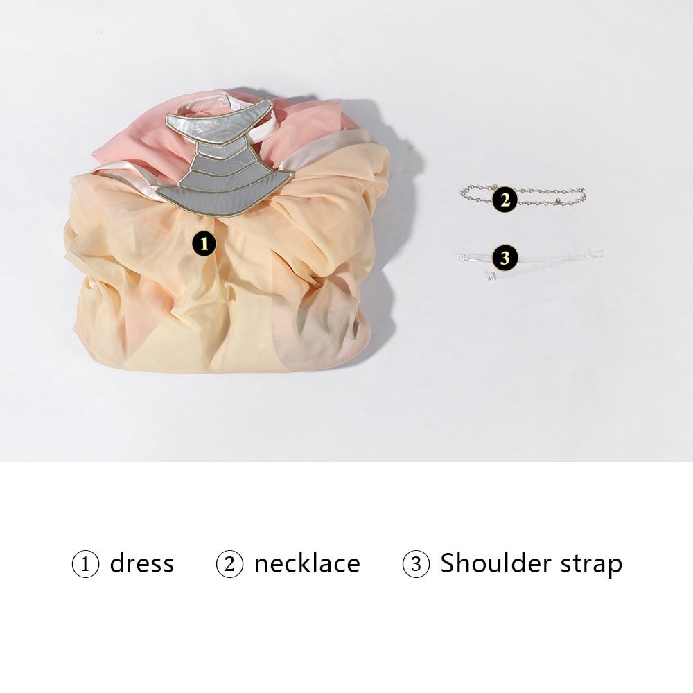 Star Wars Padmé Amidala Lake Dress Cosplay Costume – Elegant Ombre Gown with Regal Accents-ABCcosplay Star Wars Padmé Amidala Lake Dress Cosplay Costume – Elegant Ombre Gown with Regal Accents-ABCcosplay