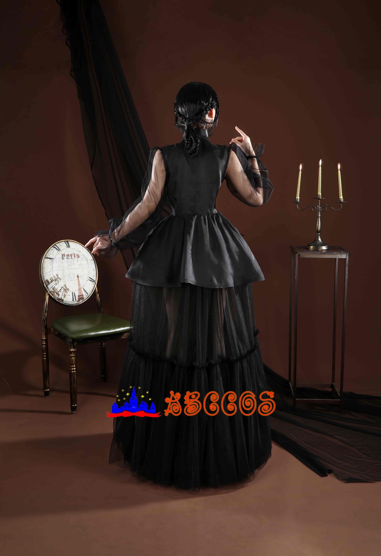 Wednesday Season 2 Wednesday Addams evening gown cosplay costume-ABCcosplay Wednesday Season 2 Wednesday Addams evening gown cosplay costume-ABCcosplay
