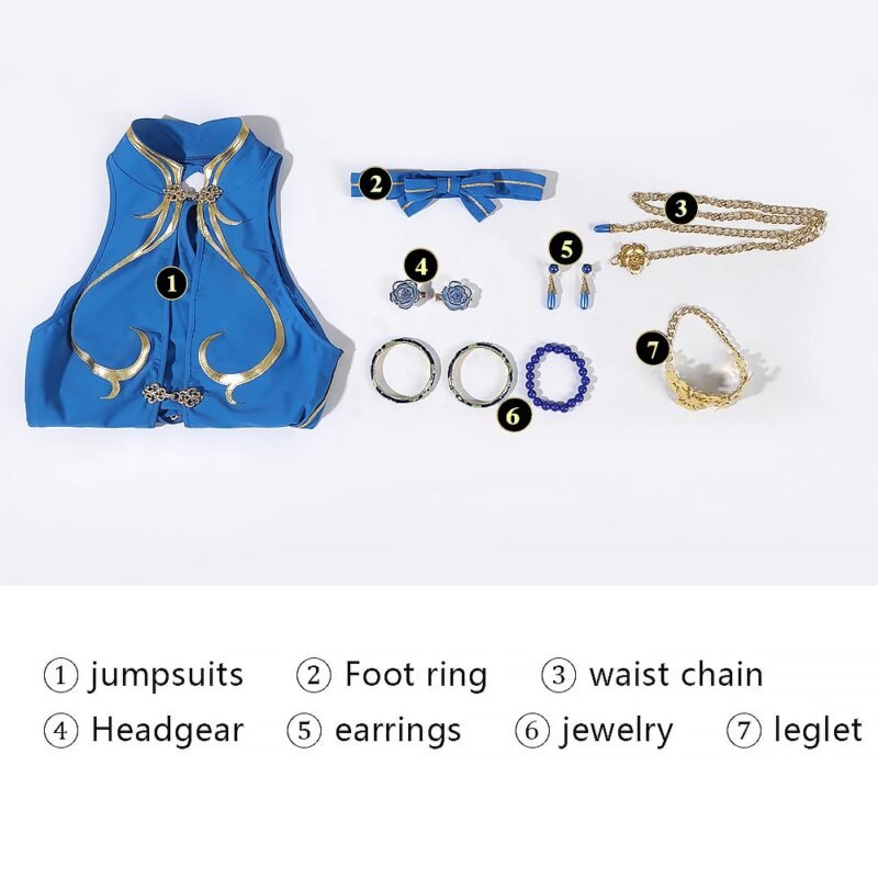 Street Fighter 6 Chun Li swimsuit cosplay costume