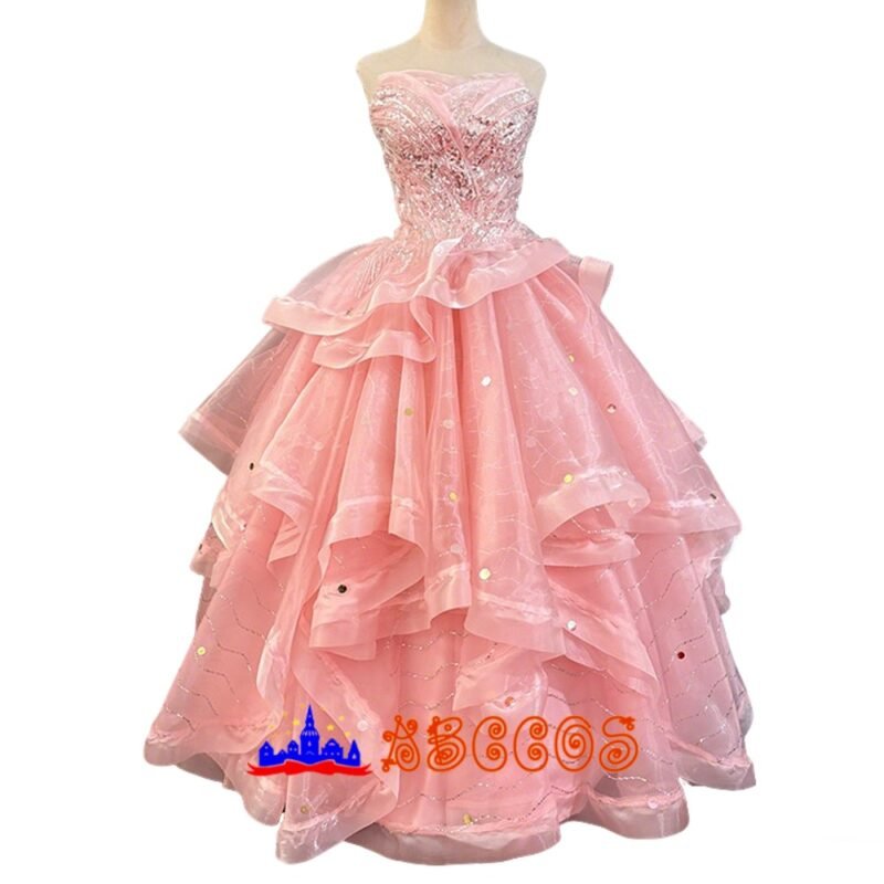 Wicked: The Two Witches Galinda Upland/Glinda Christmas Cosplay Costume Princess Style Cosplay Costume