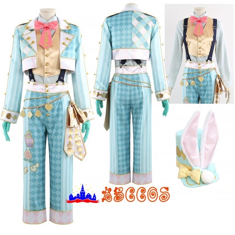 Disney Twisted-Wonderland Rose Kingdom's White Rabbit Festival Floyd Leech cosplay costume